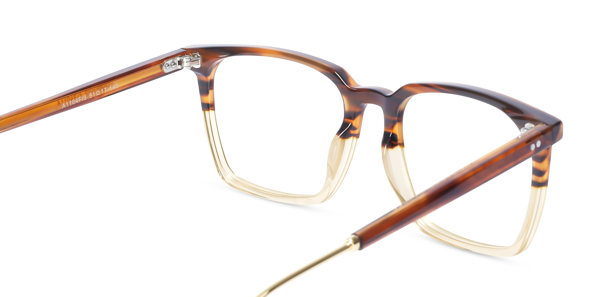 Crystal Honey Marble Square Sunglasses-5