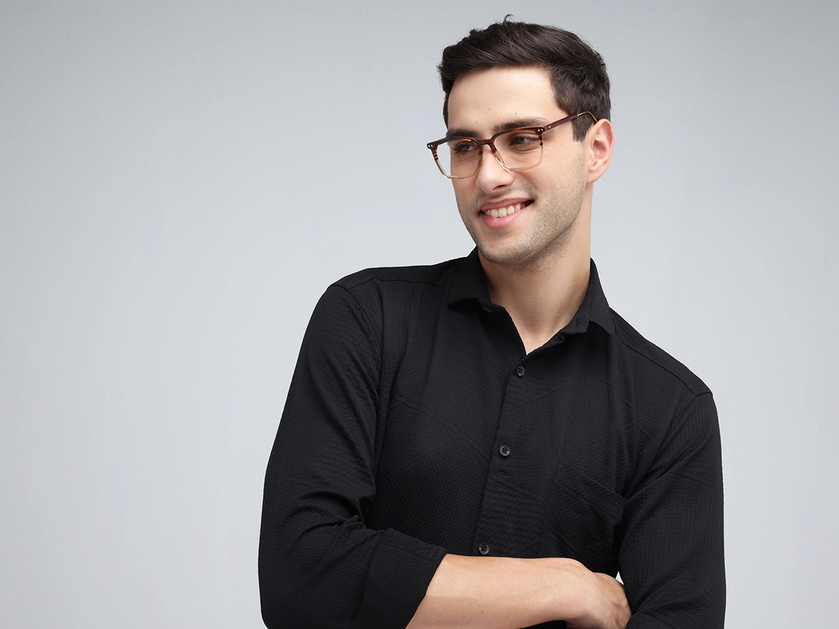 Crystal Honey Marble Square Sunglasses-43