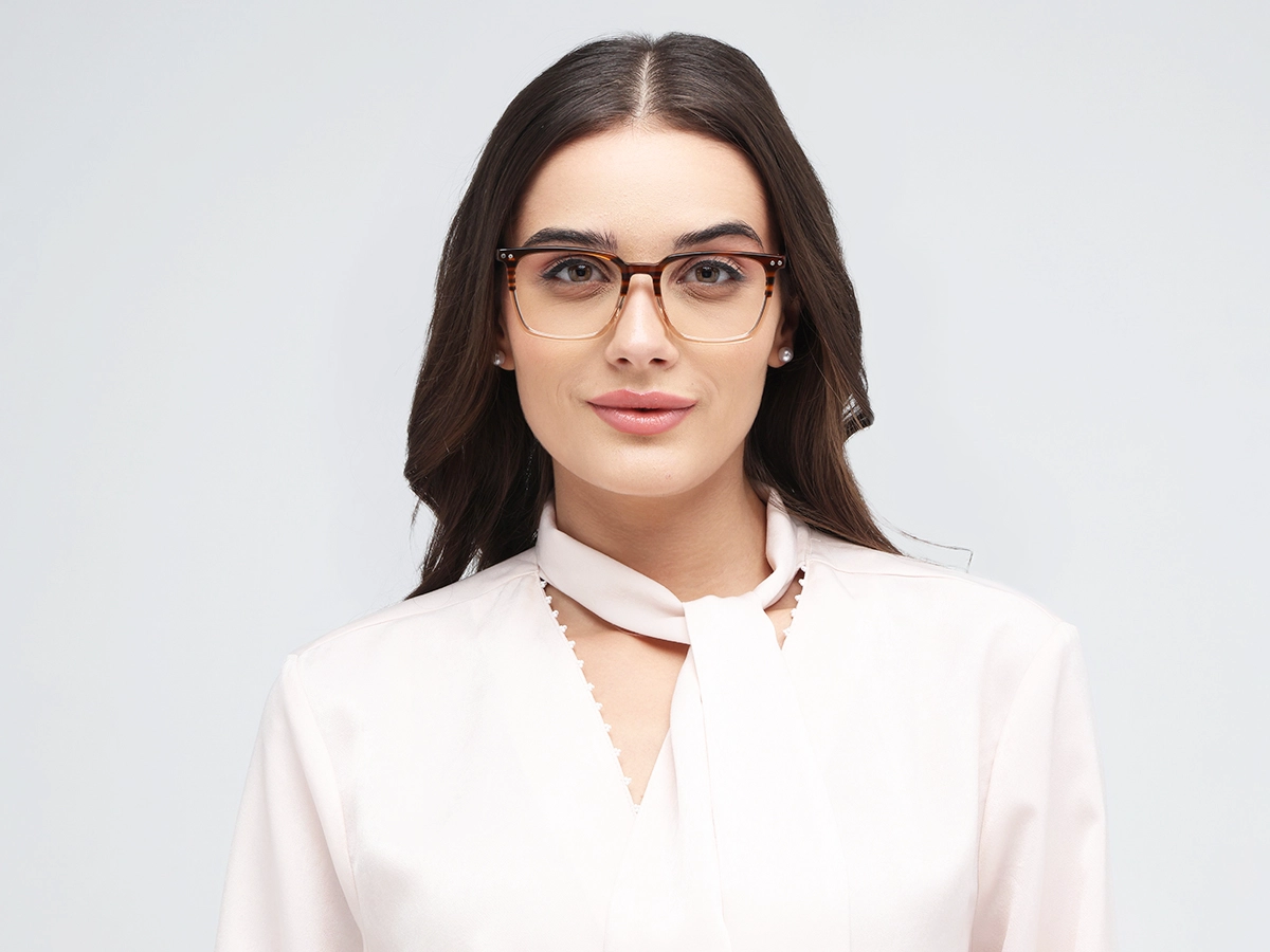 Crystal Honey Marble Square Sunglasses-51