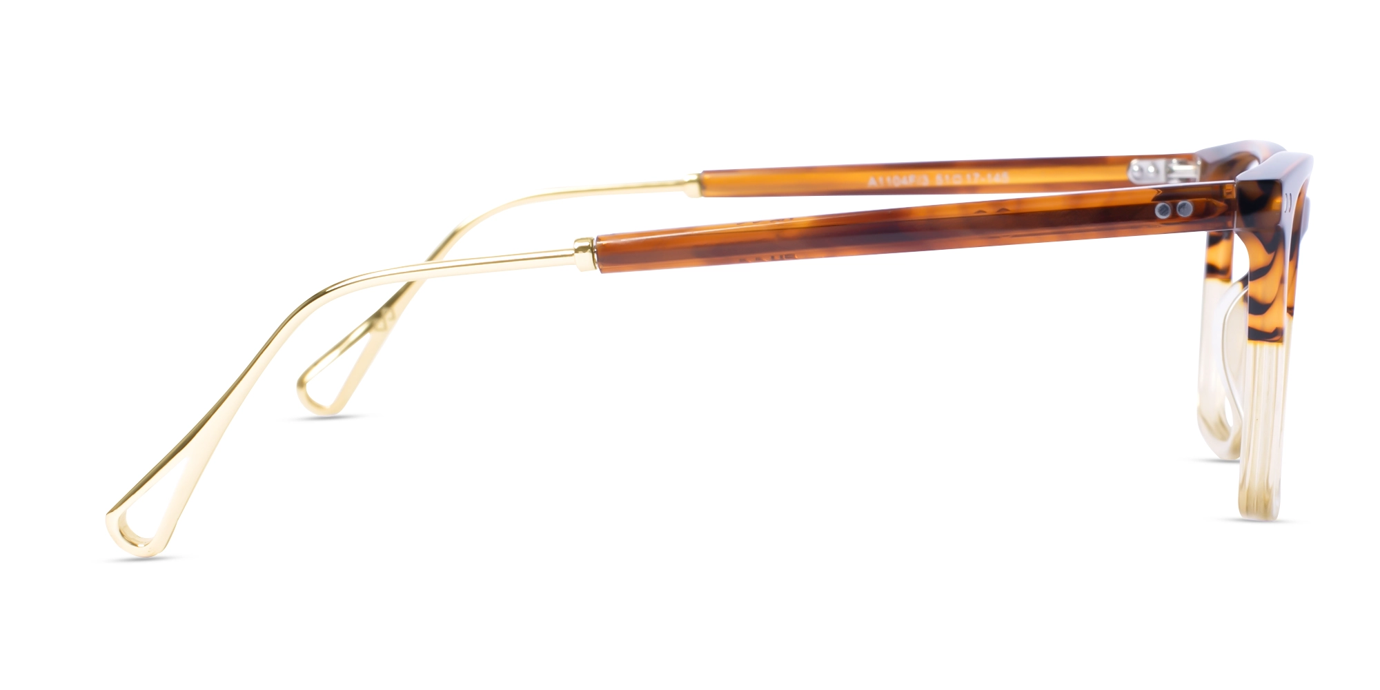 Crystal Honey Marble Square Sunglasses-4