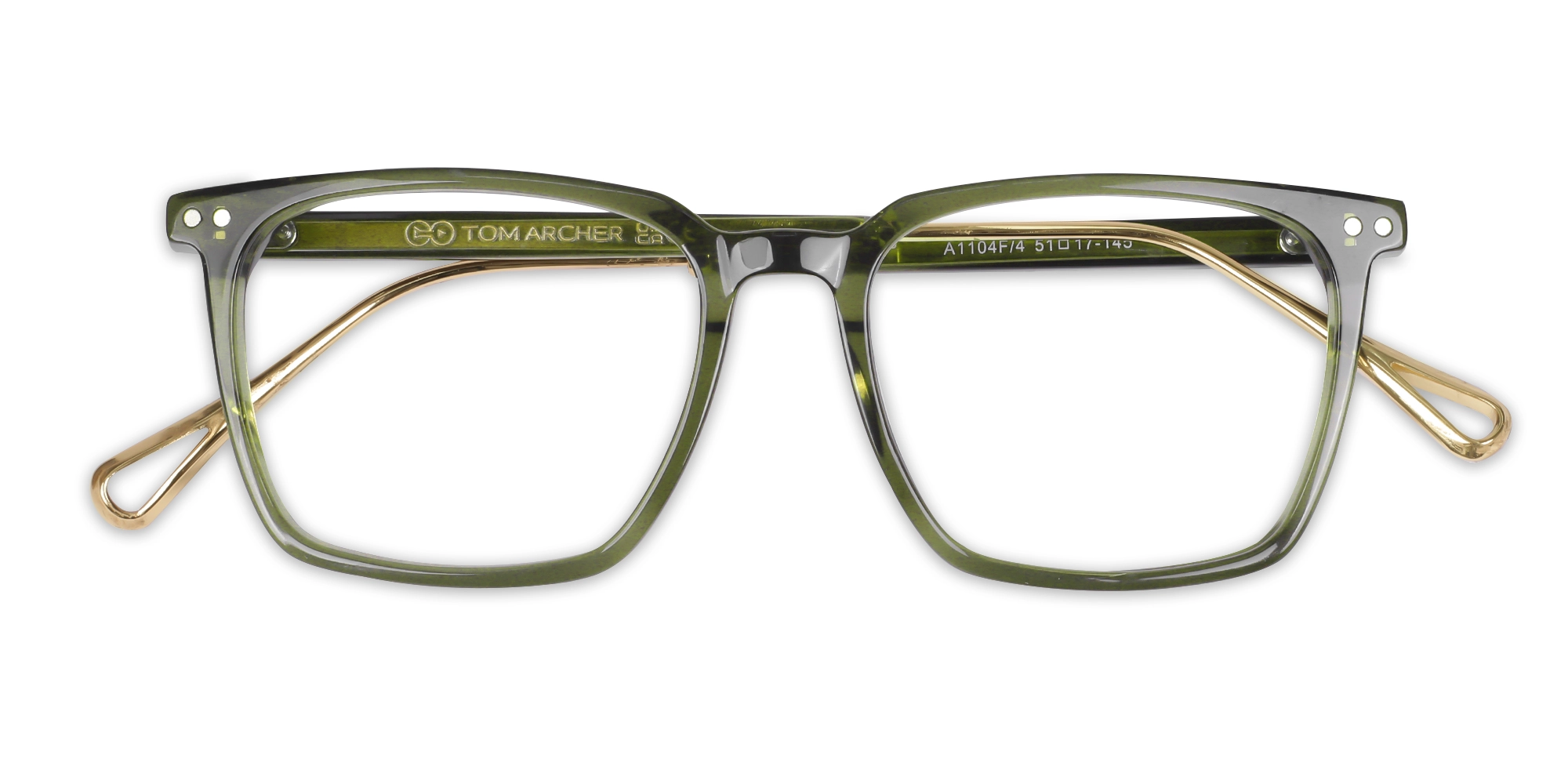 Crystal Sage Green Square Sunglasses-6