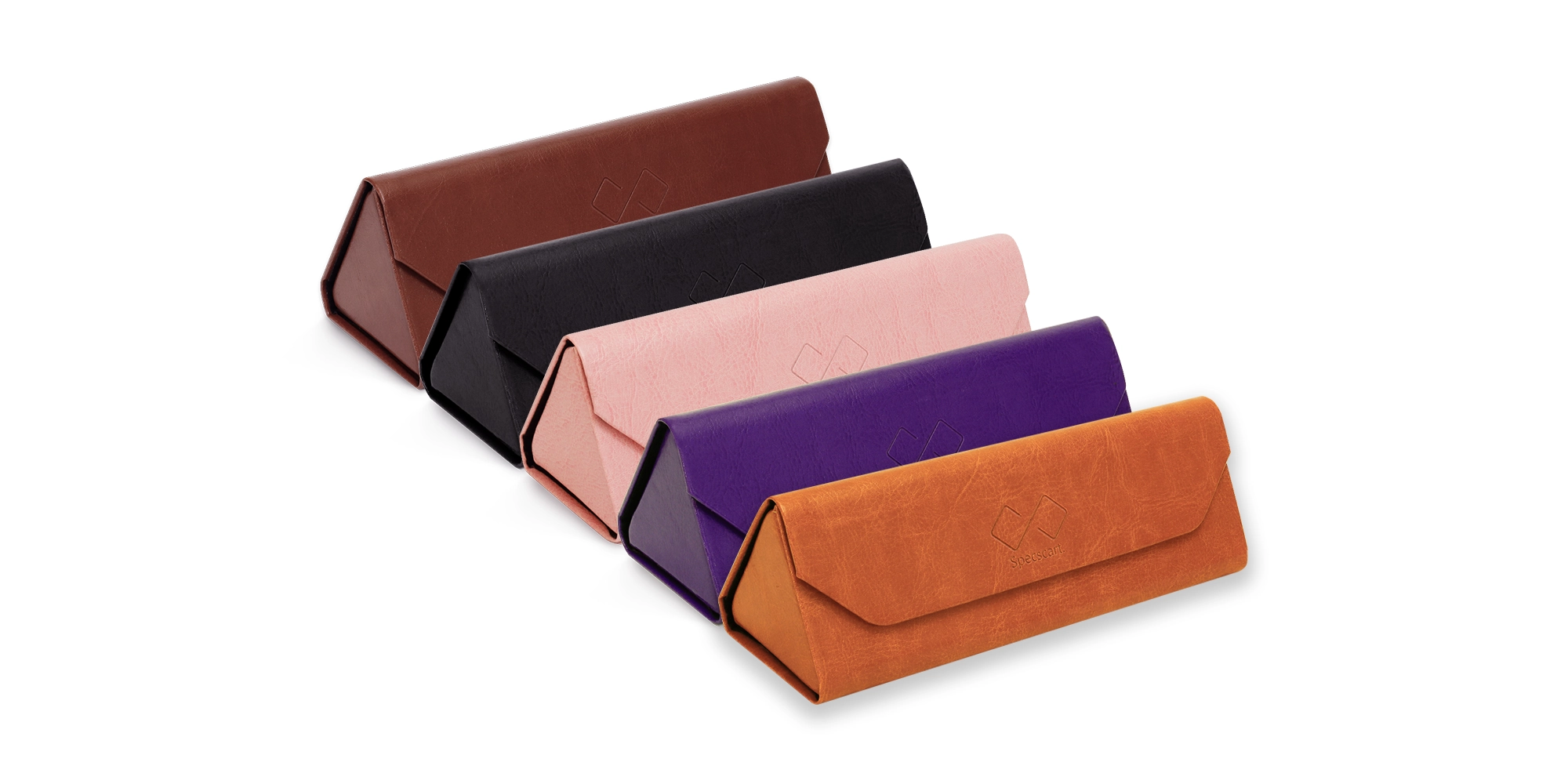 Pink Threefold Eyeglasses Case-6