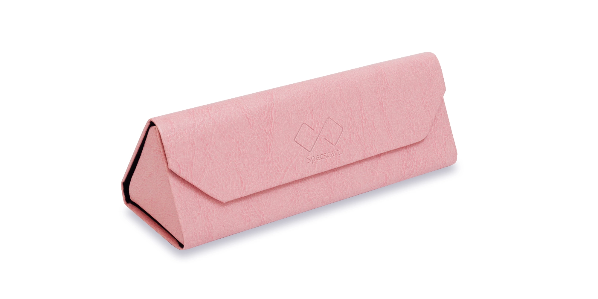 Pink Threefold Eyeglasses Case-3