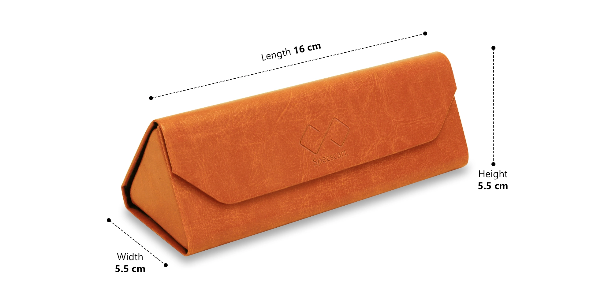 Toffee Brown Fold up Glasses case-5