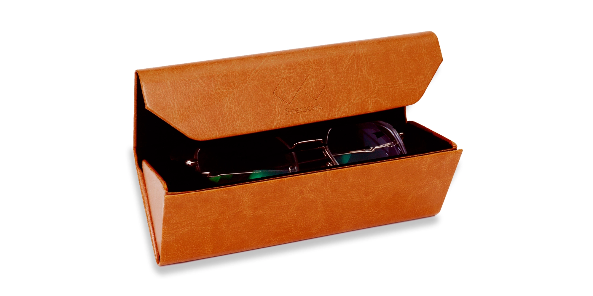 Toffee Brown Fold up Glasses case-2