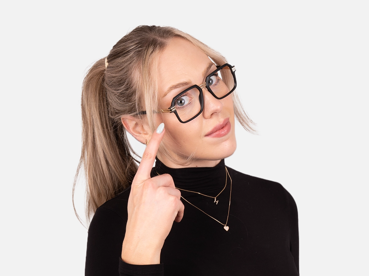 Black Designer Eyeglass Frames-54