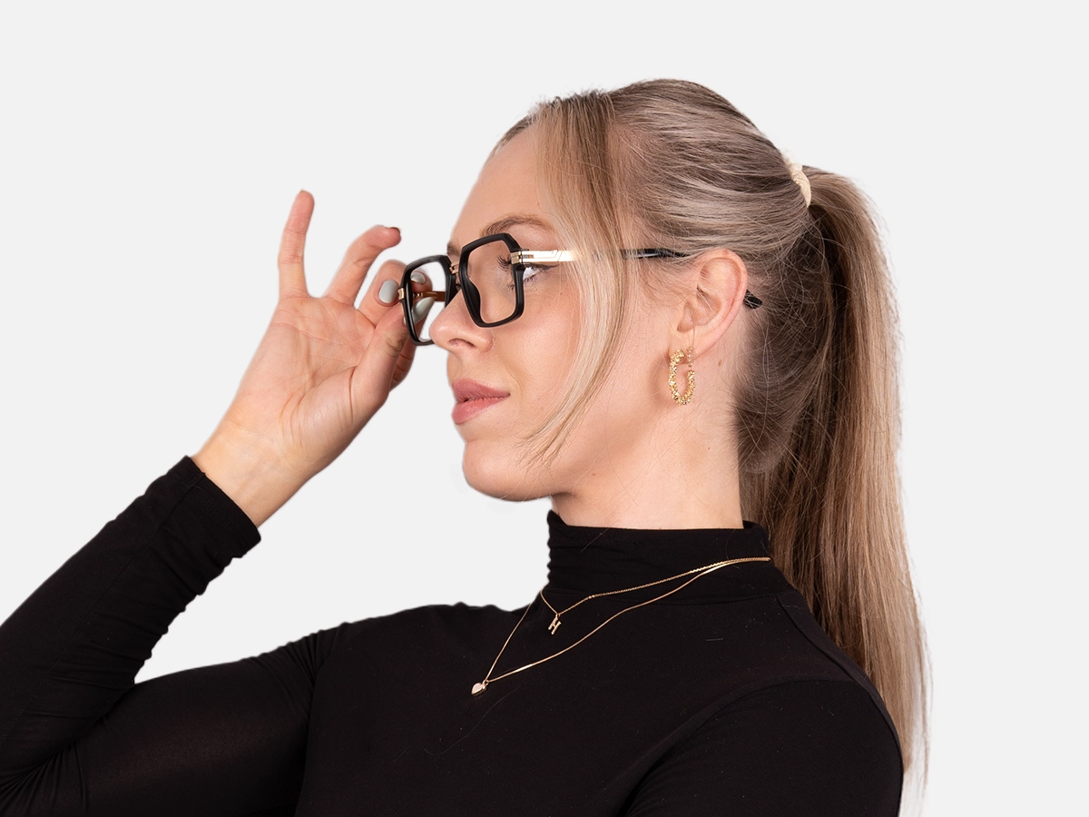 Black Designer Eyeglass Frames-57