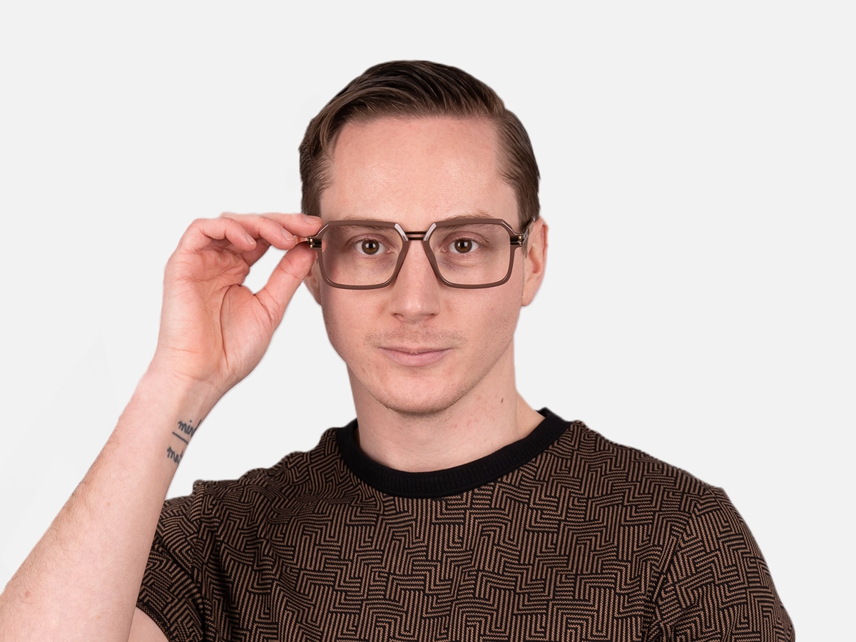 Brown Frame Eyeglasses-41