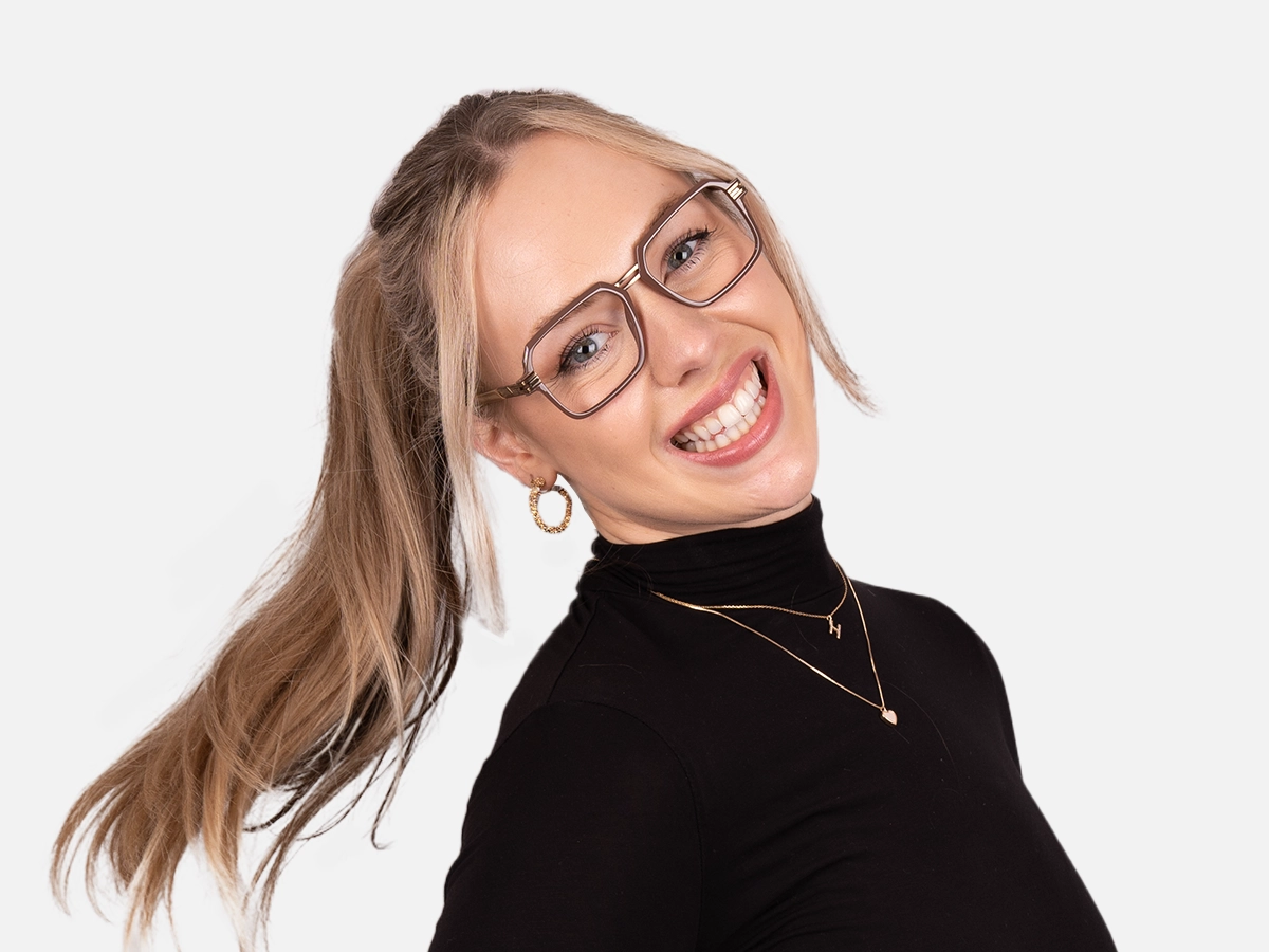 Brown Frame Eyeglasses-52