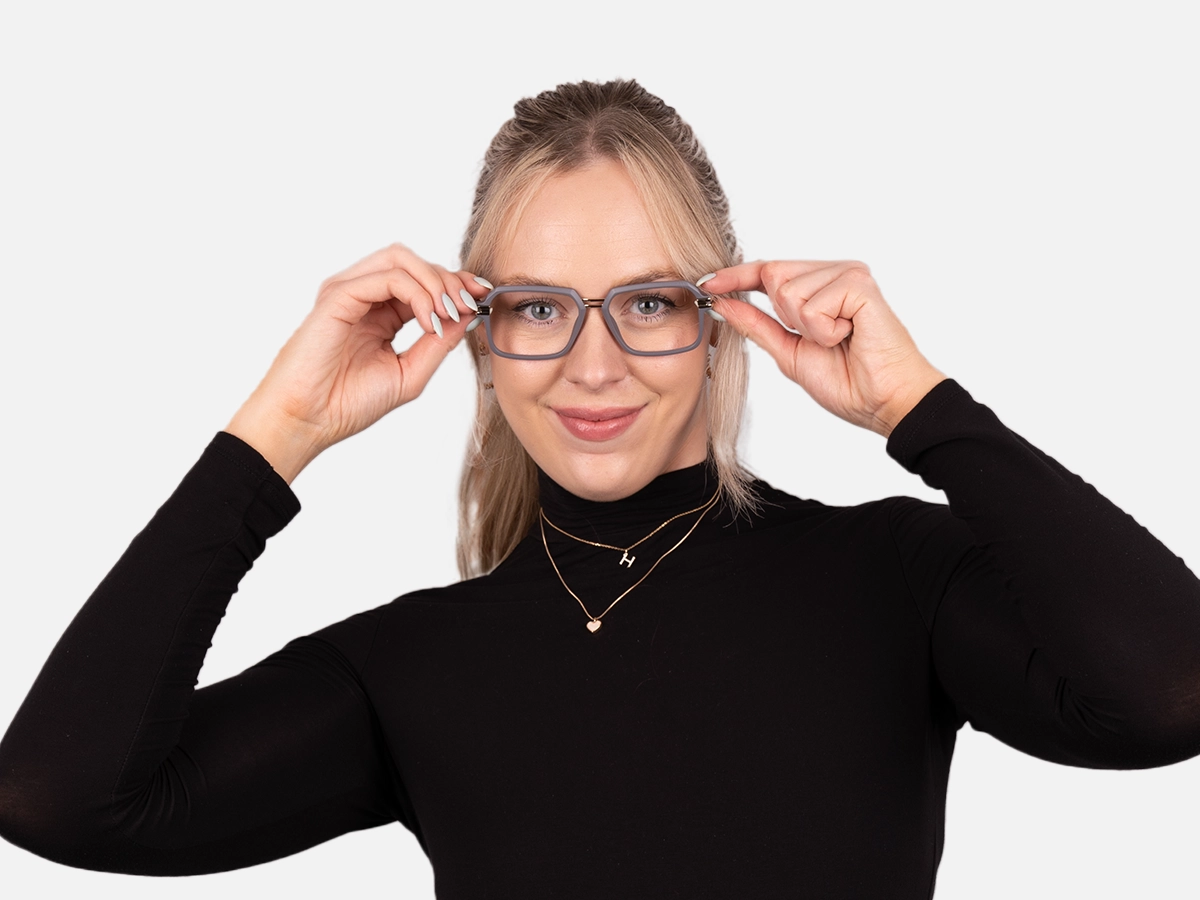 Matte Grey Glasses-52