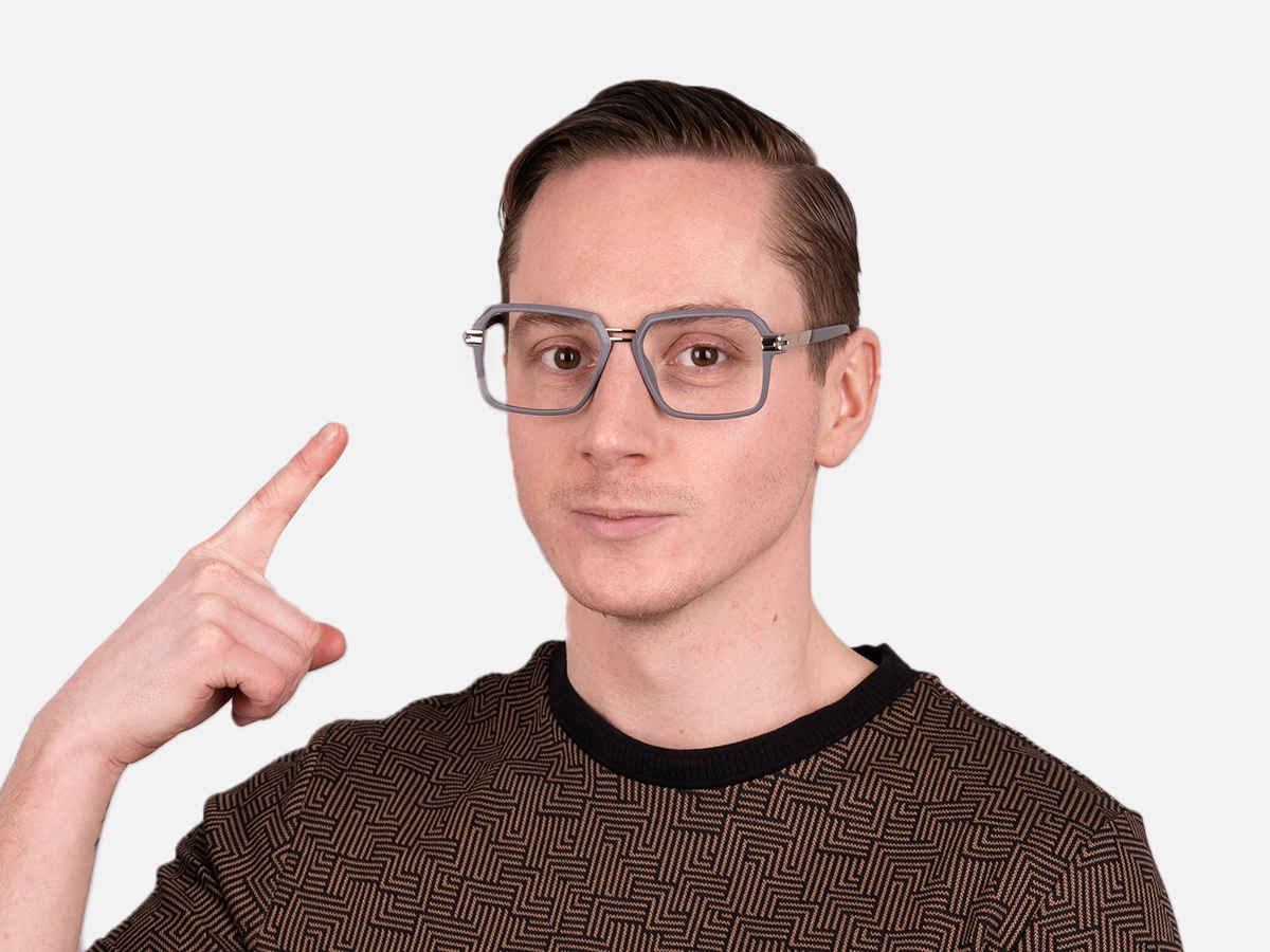 Matte Grey Glasses-44