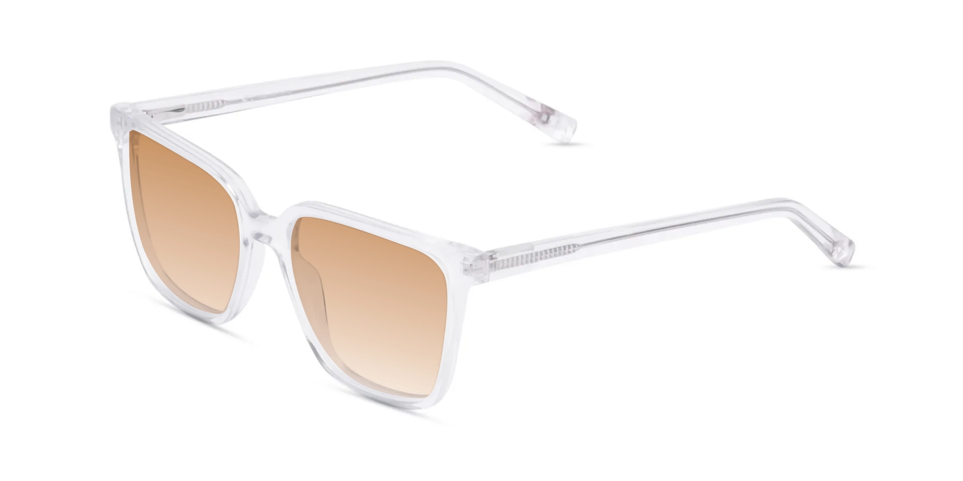 Clear Square Gradient Tint Sunglasses