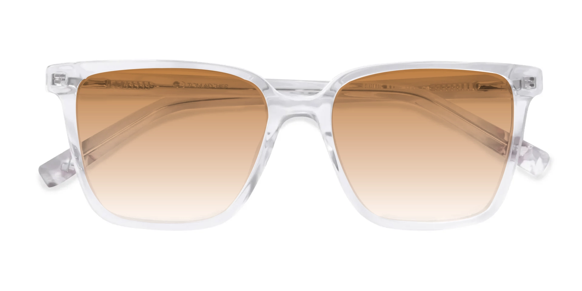 Clear Square Gradient Tint Sunglasses