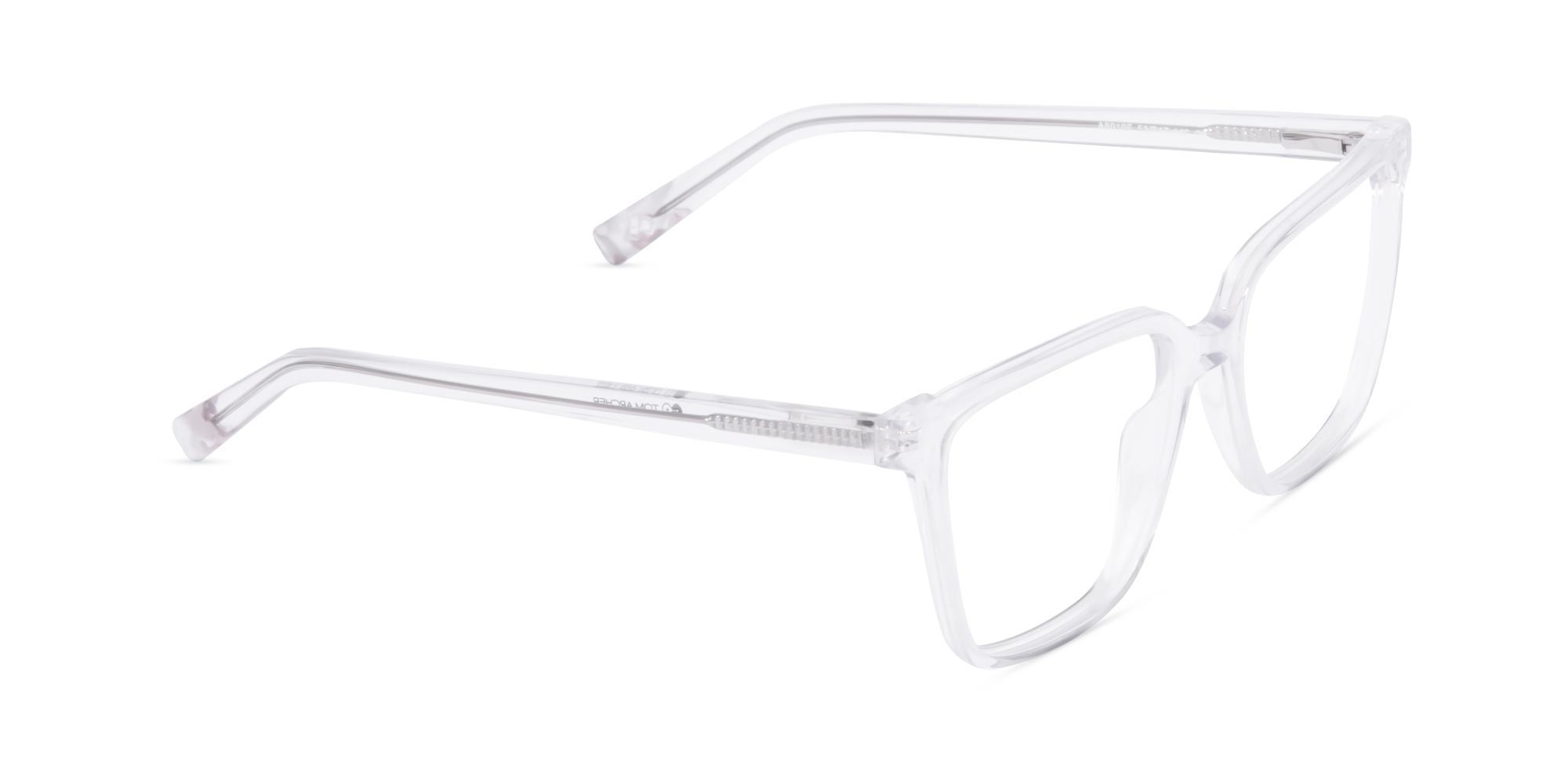 Transparent Square Frame Glasses-2