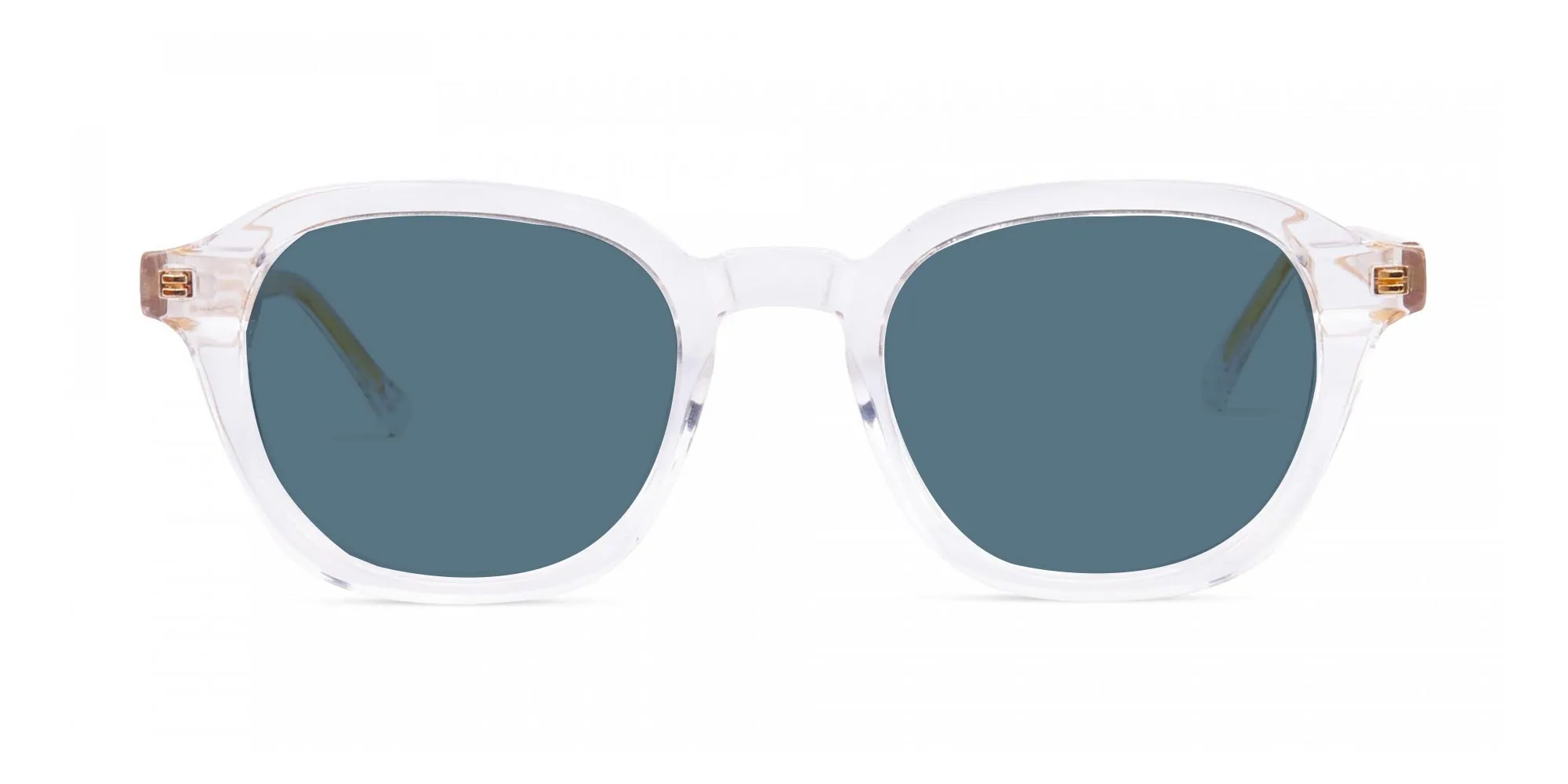 Crystal Clear Blue Tint Sunglasses-2