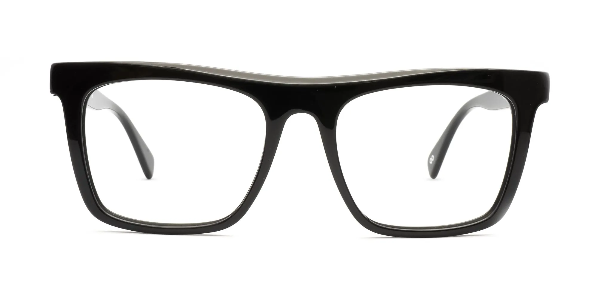 Thick Black Rim Glasses-2