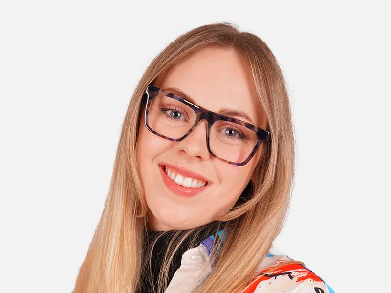 Brown Tortoise Shell Rectangular Glasses-2