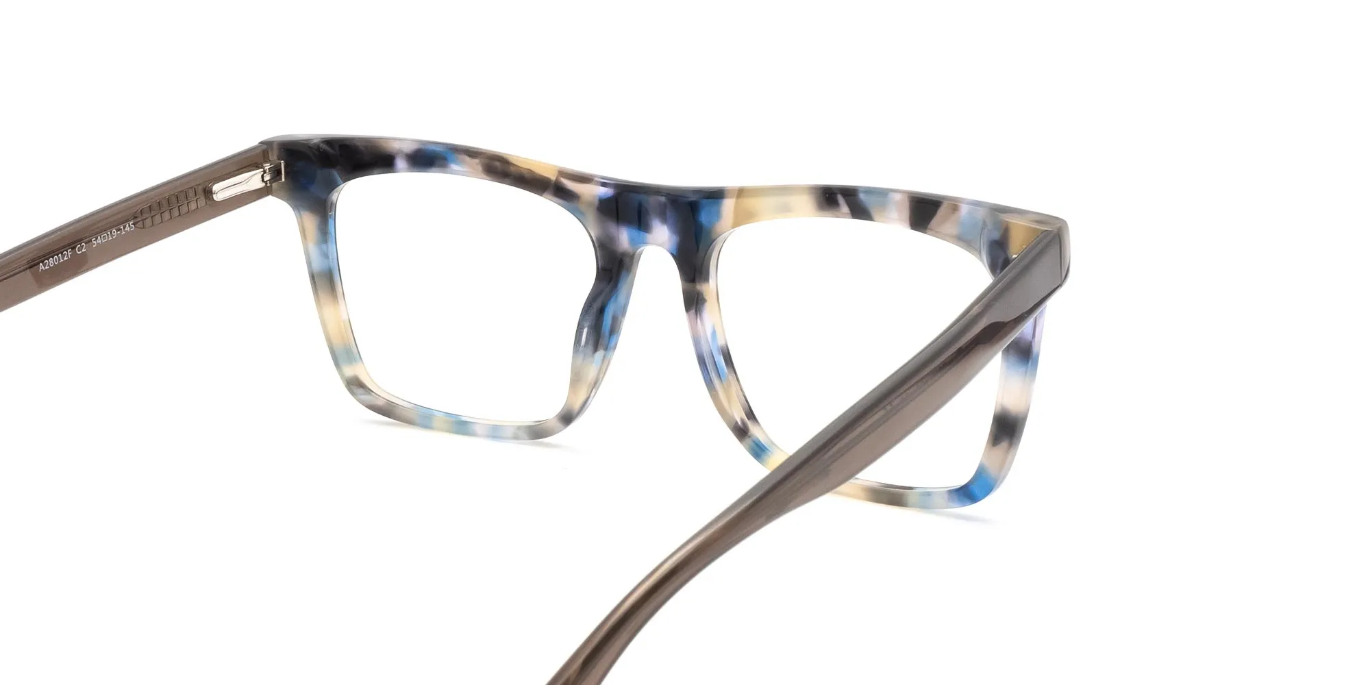 Brown Tortoise Shell Rectangular Glasses-2