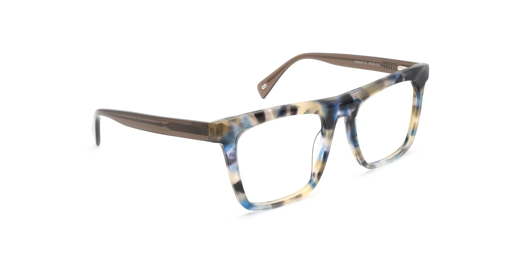 Brown Tortoise Shell Rectangular Glasses-2