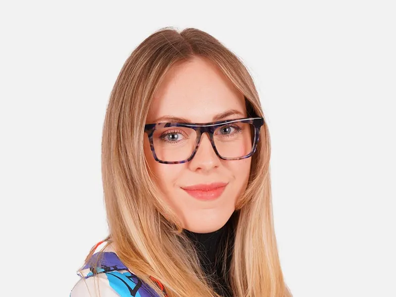 Brown Tortoise Shell Rectangular Glasses-2