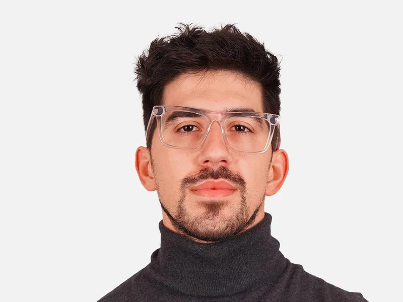 Clear Rectangular Glasses-2