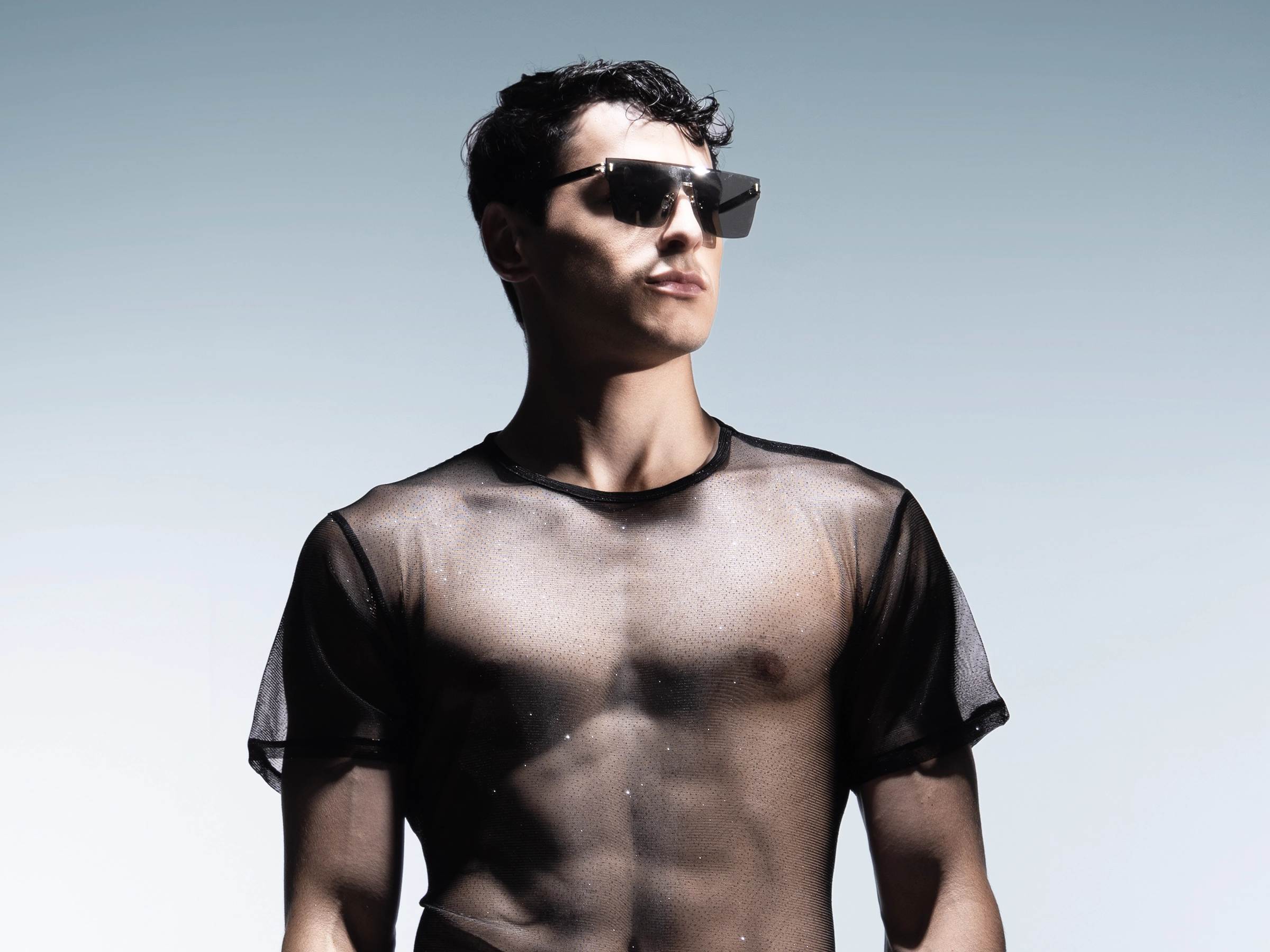 Square Solid Greenish Grey Tint Sunglasses