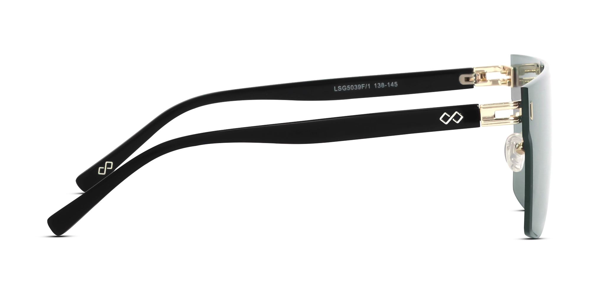 Square Solid Greenish Grey Tint Sunglasses -4