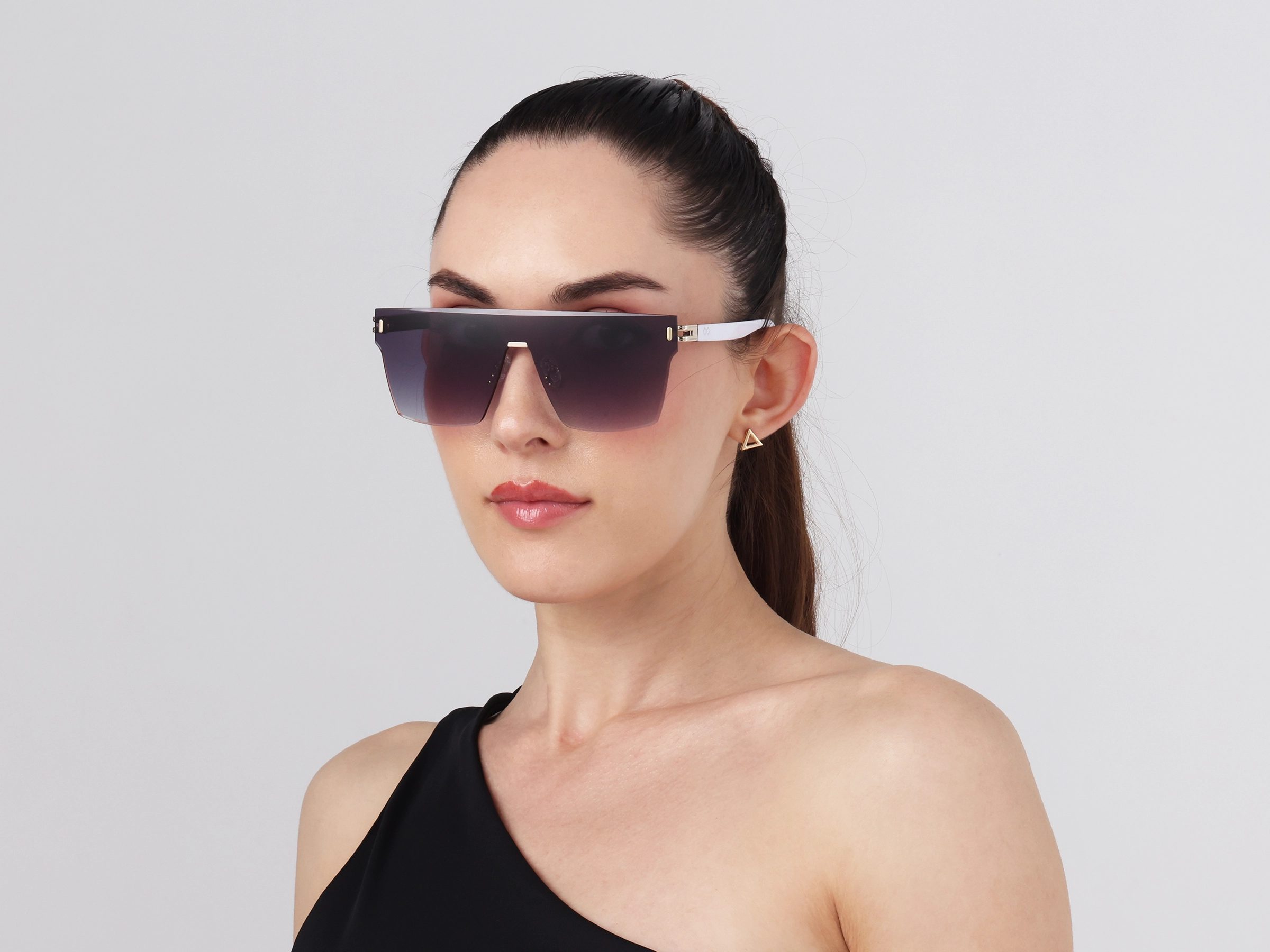 Square Grey Gradient Tint Sunglasses