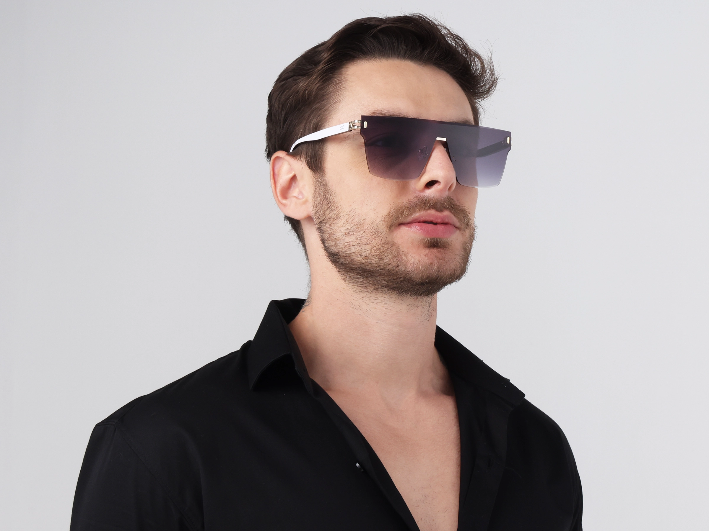 Square Grey Gradient Tint Sunglasses