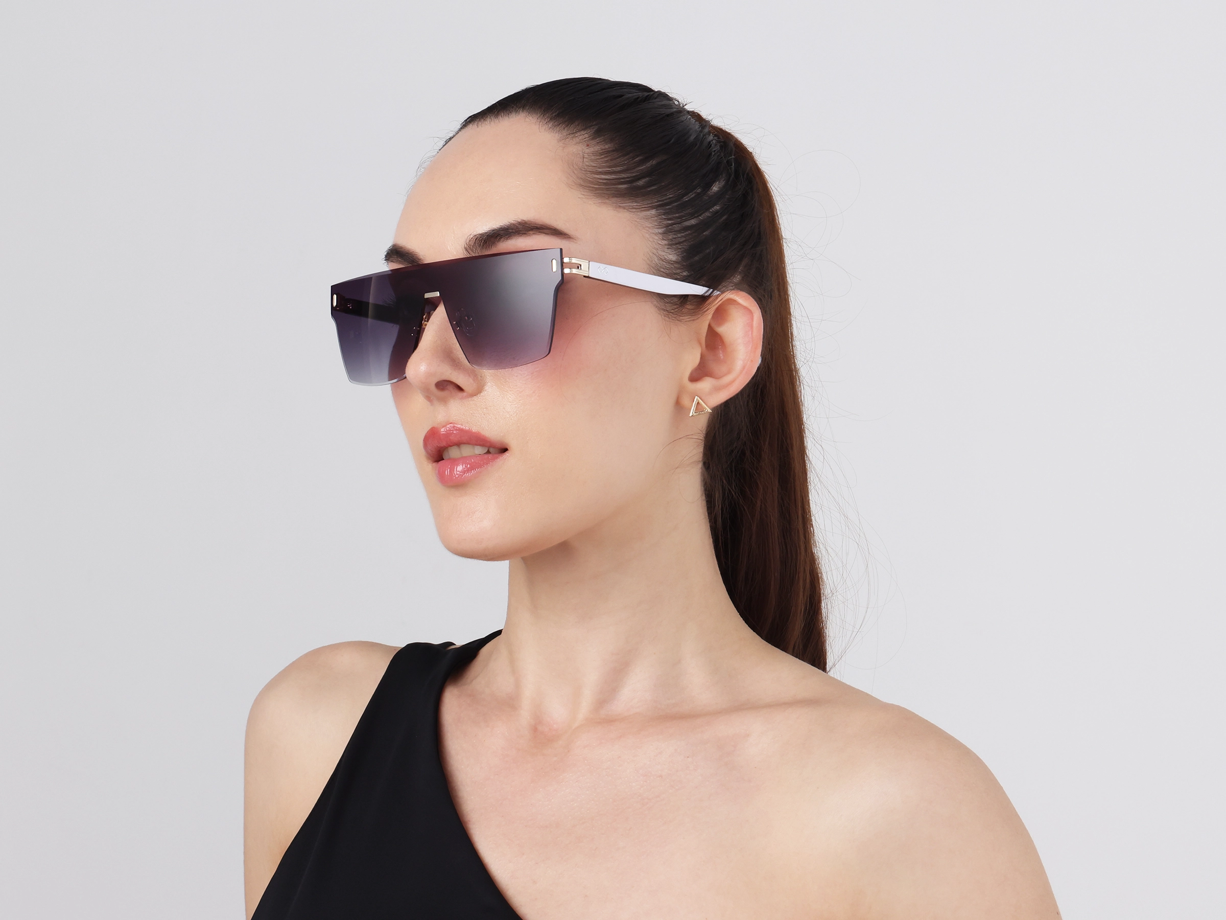 Square Grey Gradient Tint Sunglasses