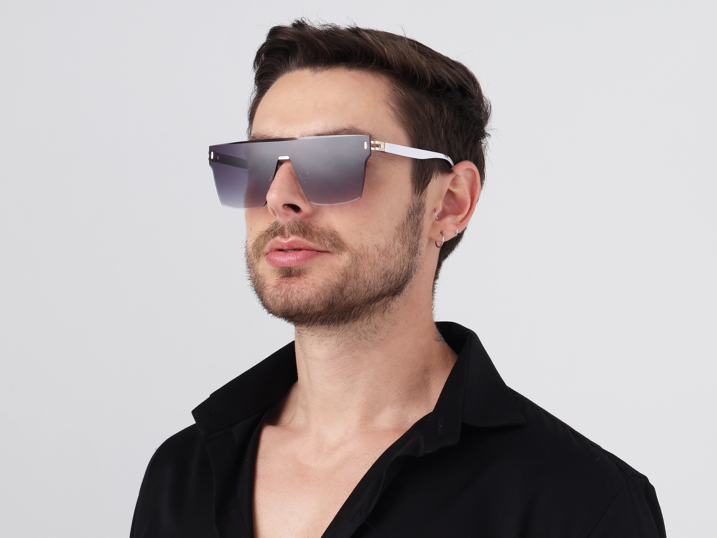 Square Grey Gradient Tint Sunglasses