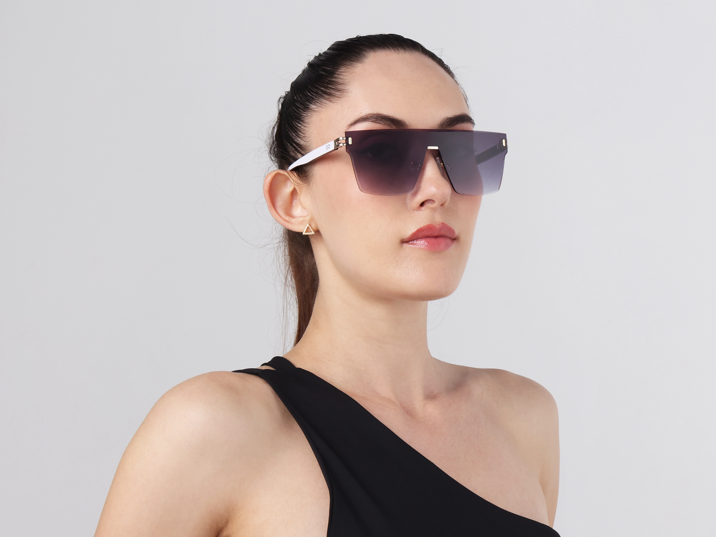Square Grey Gradient Tint Sunglasses