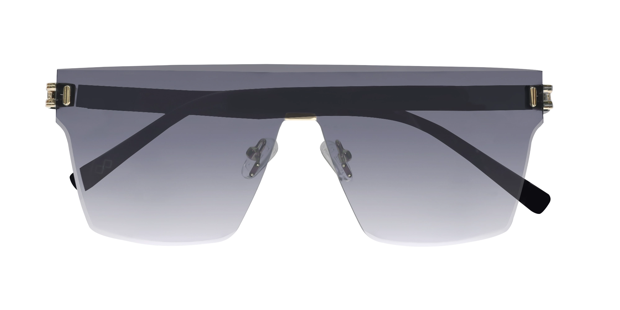 Square Grey Gradient Tint Sunglasses-6