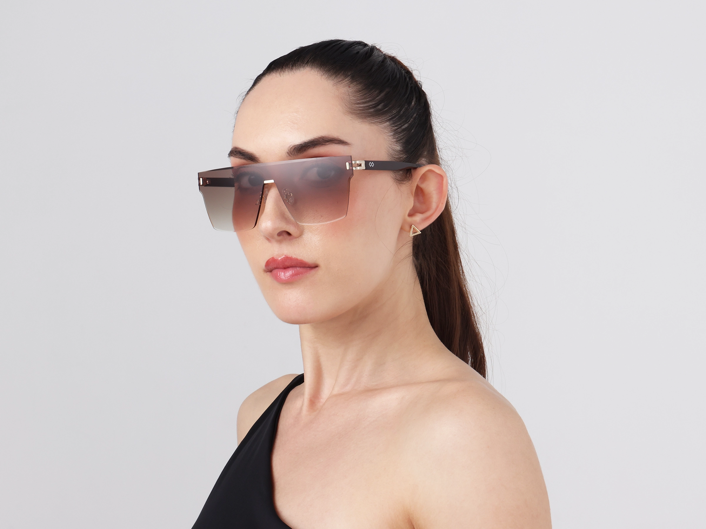 Square Brown Gradient Tint Sunglasses