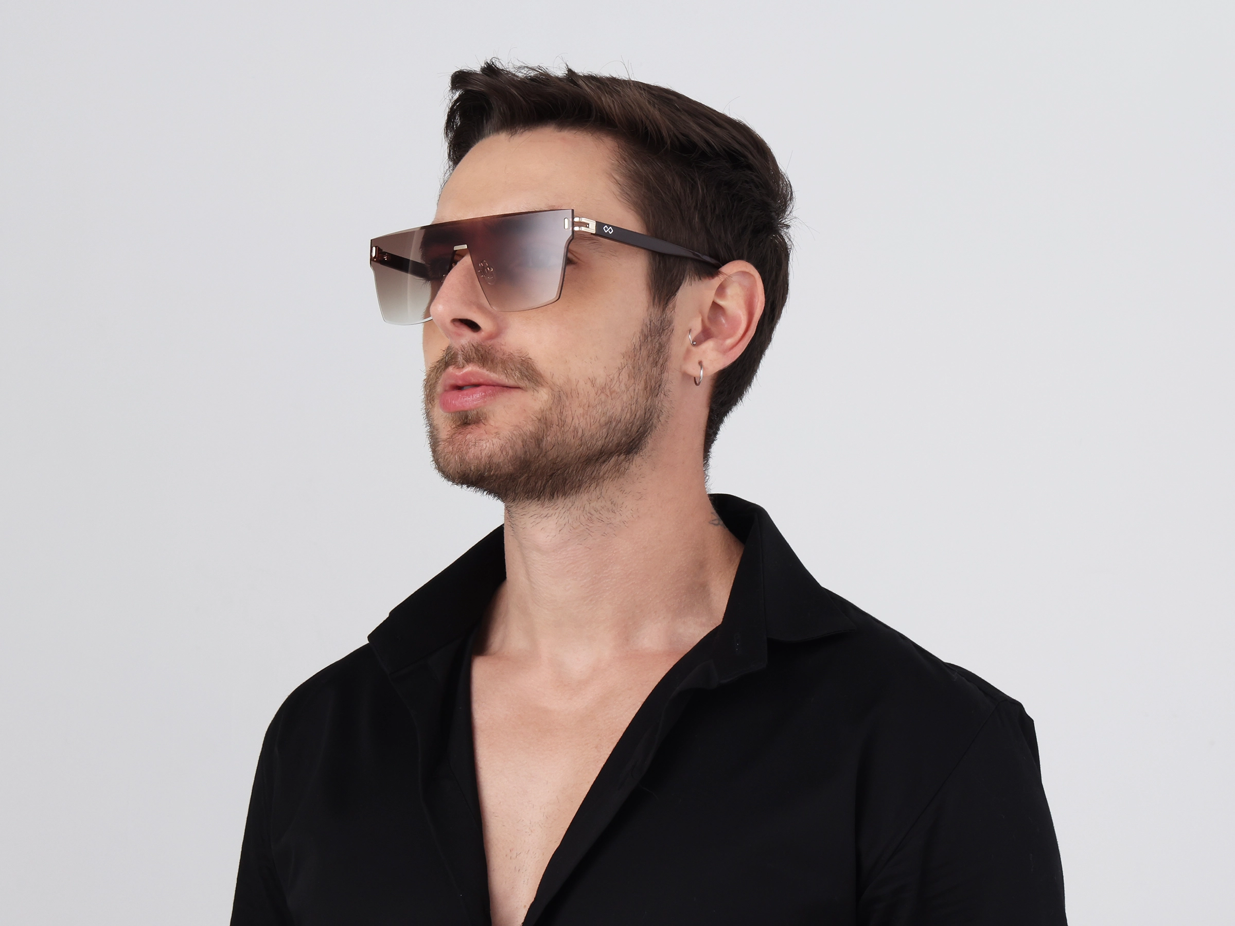 Square Brown Gradient Tint Sunglasses
