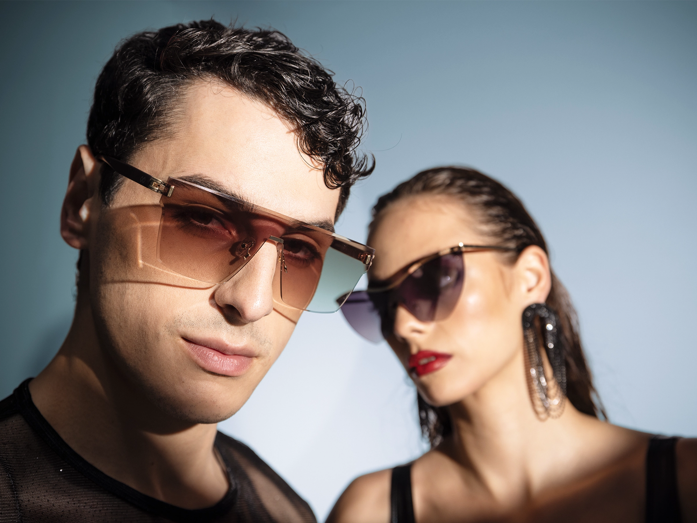 Square Brown Gradient Tint Sunglasses