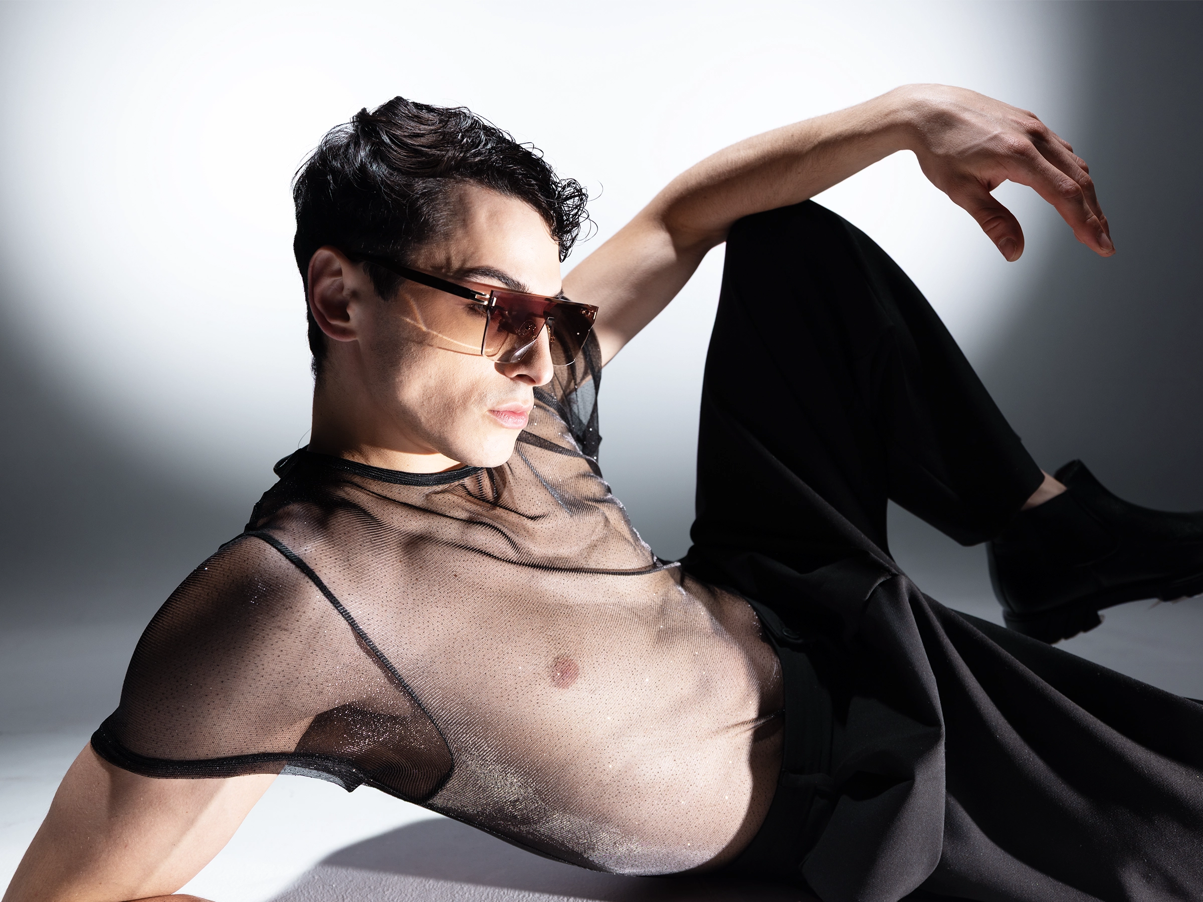 Square Brown Gradient Tint Sunglasses