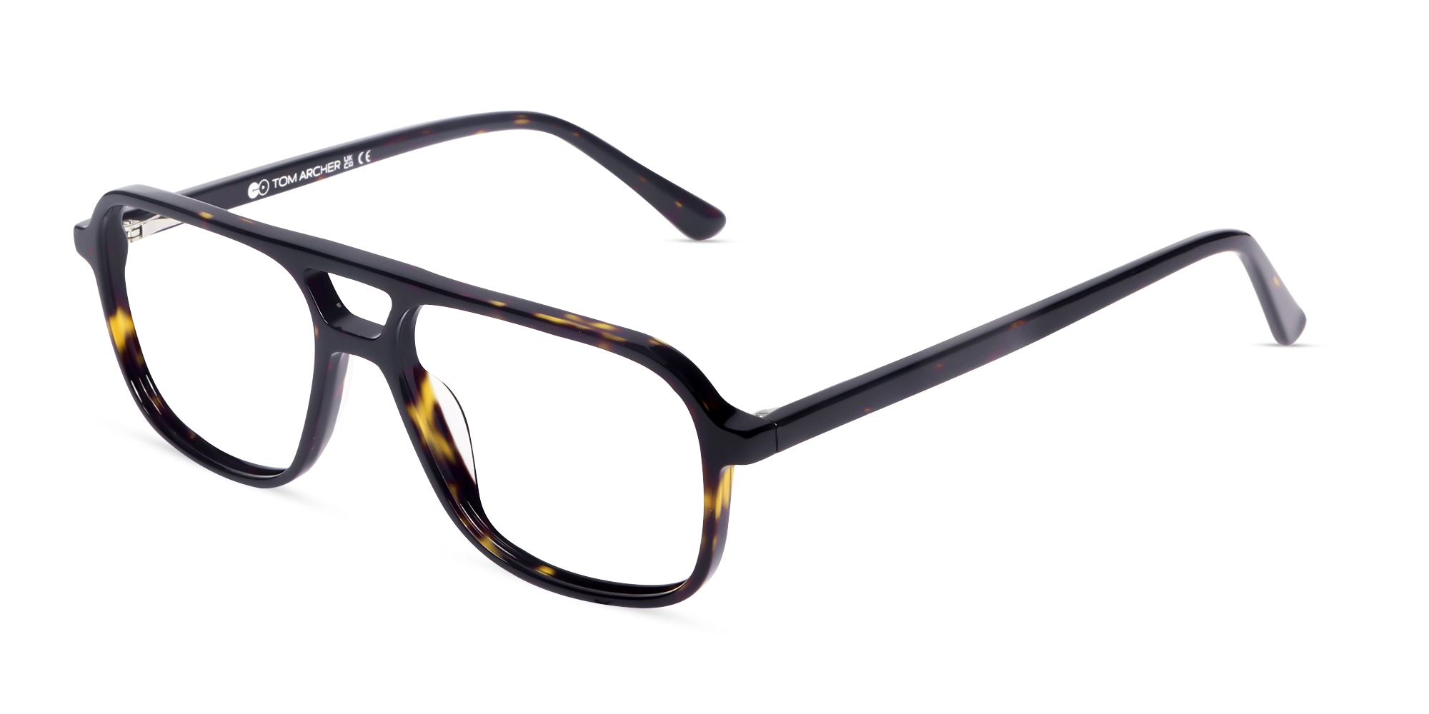 Dark Tortoise Full Rim Double Bridge Glasses-3 Dark Tortoise Full Rim Double Bridge Glasses-3