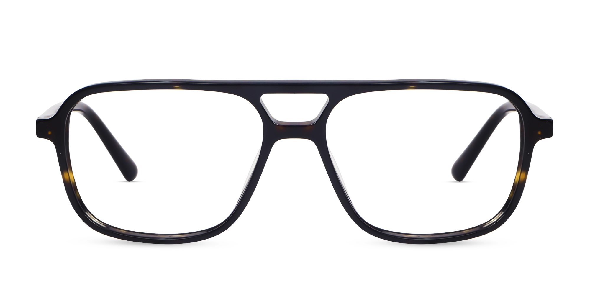 Dark Tortoise Full Rim Double Bridge Glasses-1 Dark Tortoise Full Rim Double Bridge Glasses-1