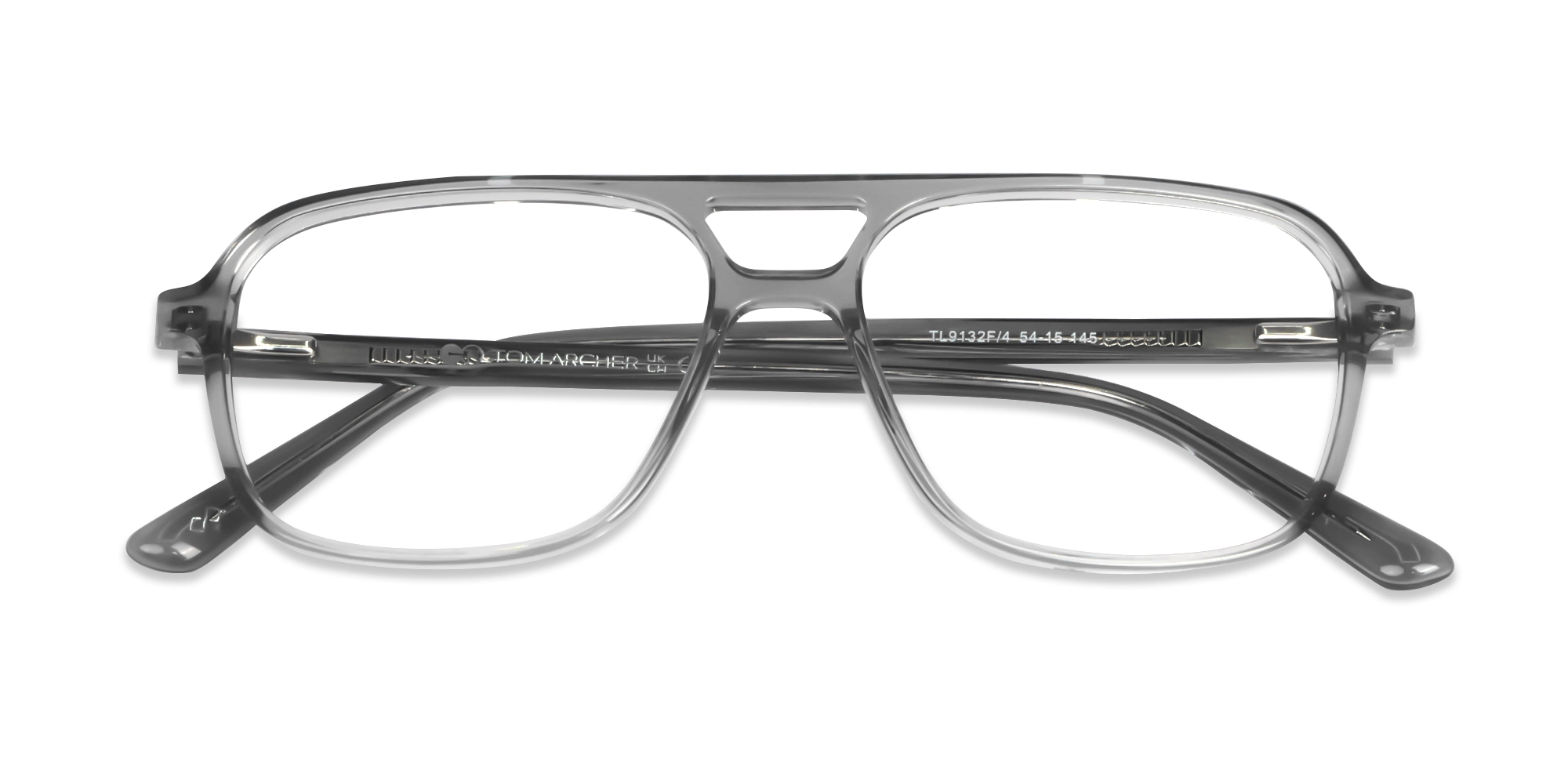 Crystal Grey Acetete Full Rim Glasses-6