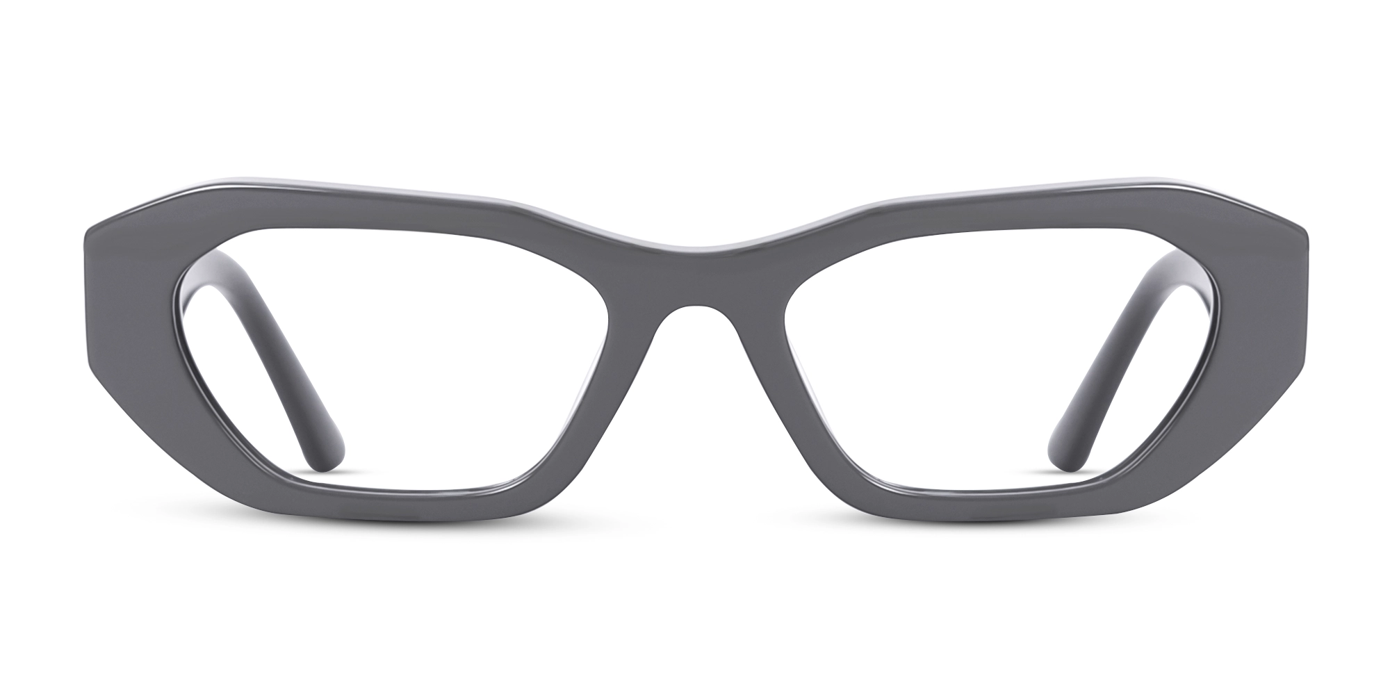 Slate Grey Rectangle Geometric Glasses Slate Grey Rectangle Geometric Glasses