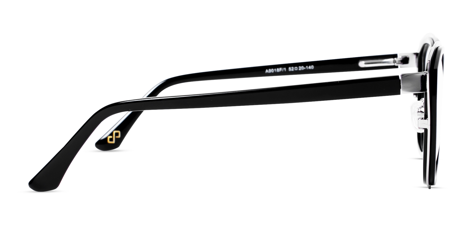 Black & Silver Cat-eye Glasses-4
