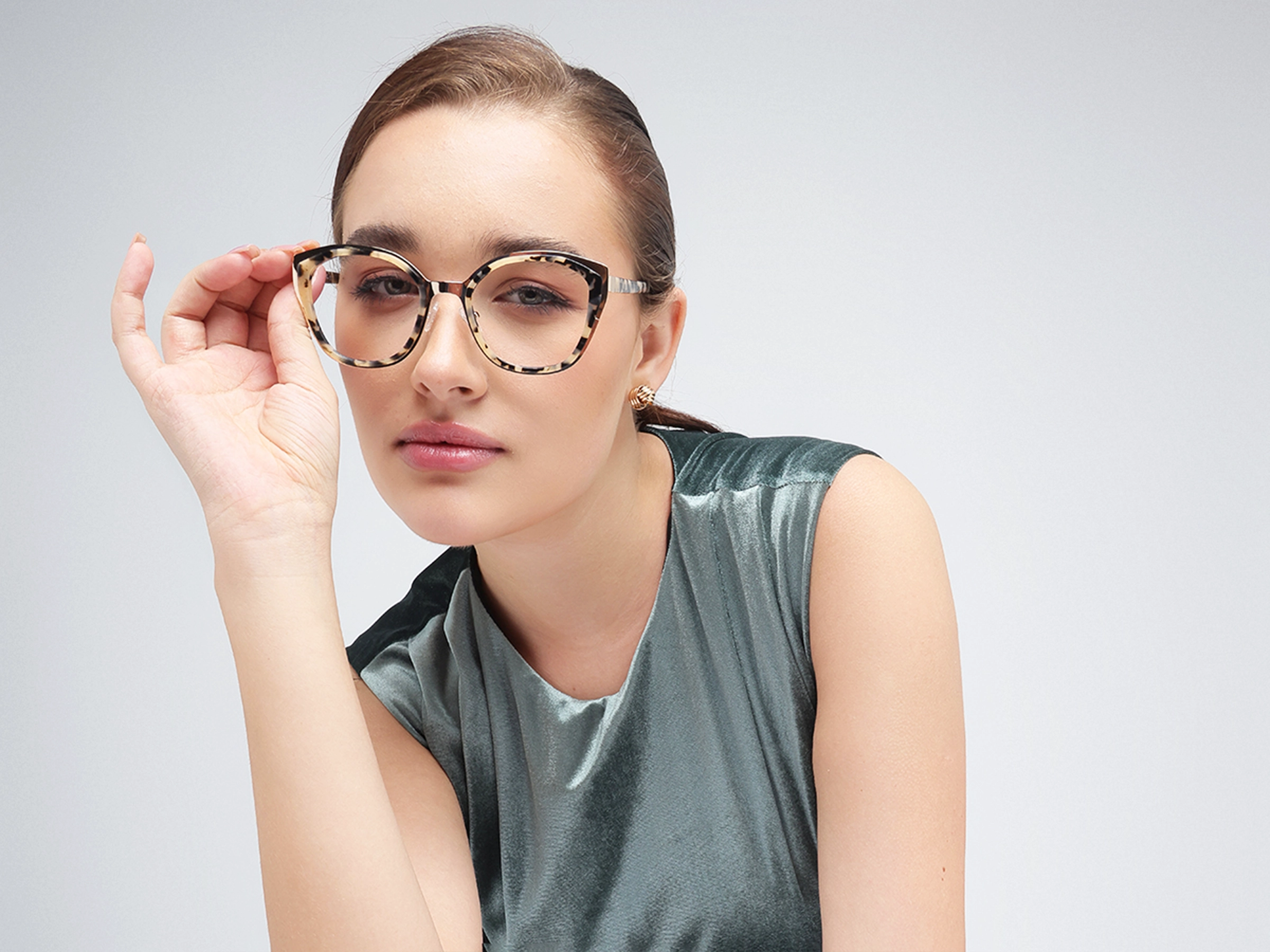 Marzipan Tortoise & Gold Geometric Glasses-