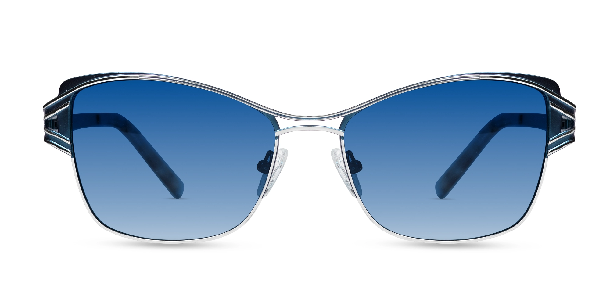 Silver & Blue Butterfly Sunglasses | Specscart-1 Silver & Blue Butterfly Sunglasses | Specscart-1