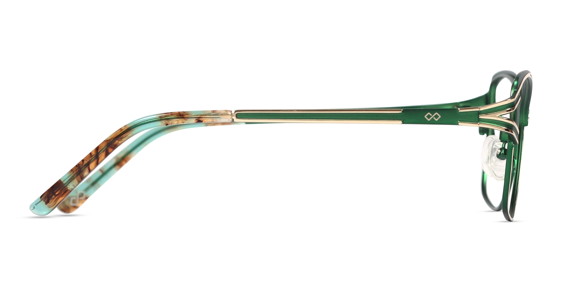 Green & Gold Butterfly Glasses-4