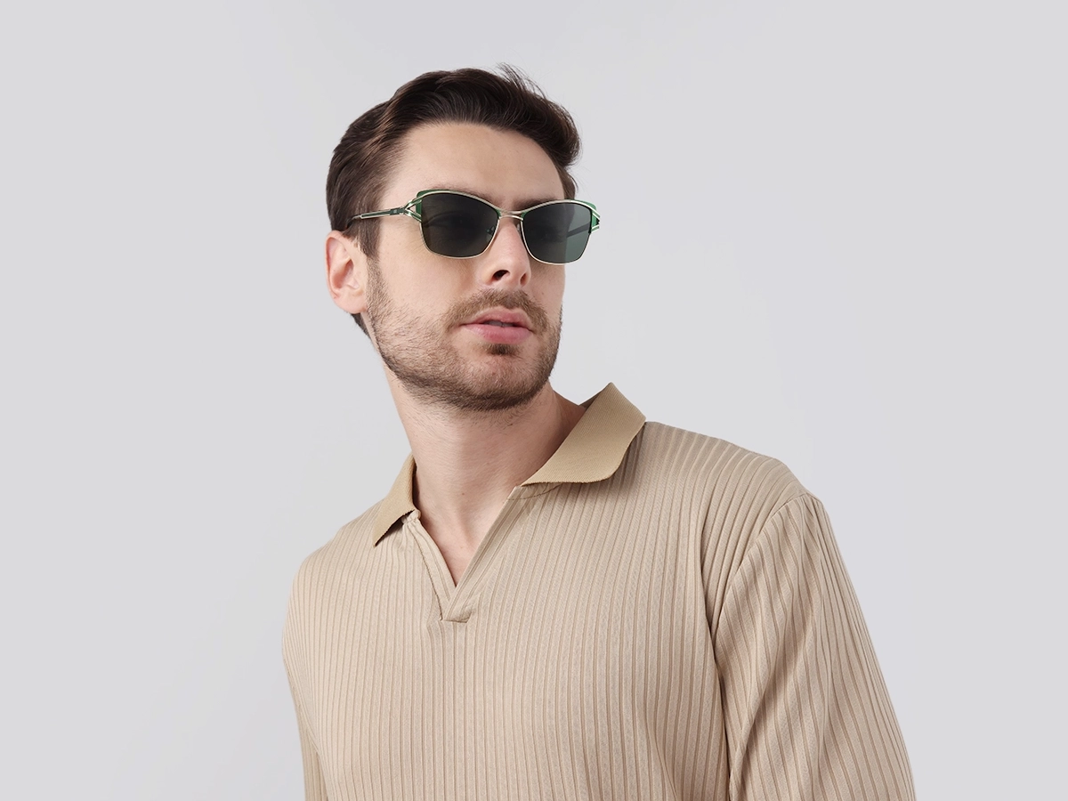 Green & Gold Butterfly Sunglasses | Specscart-42