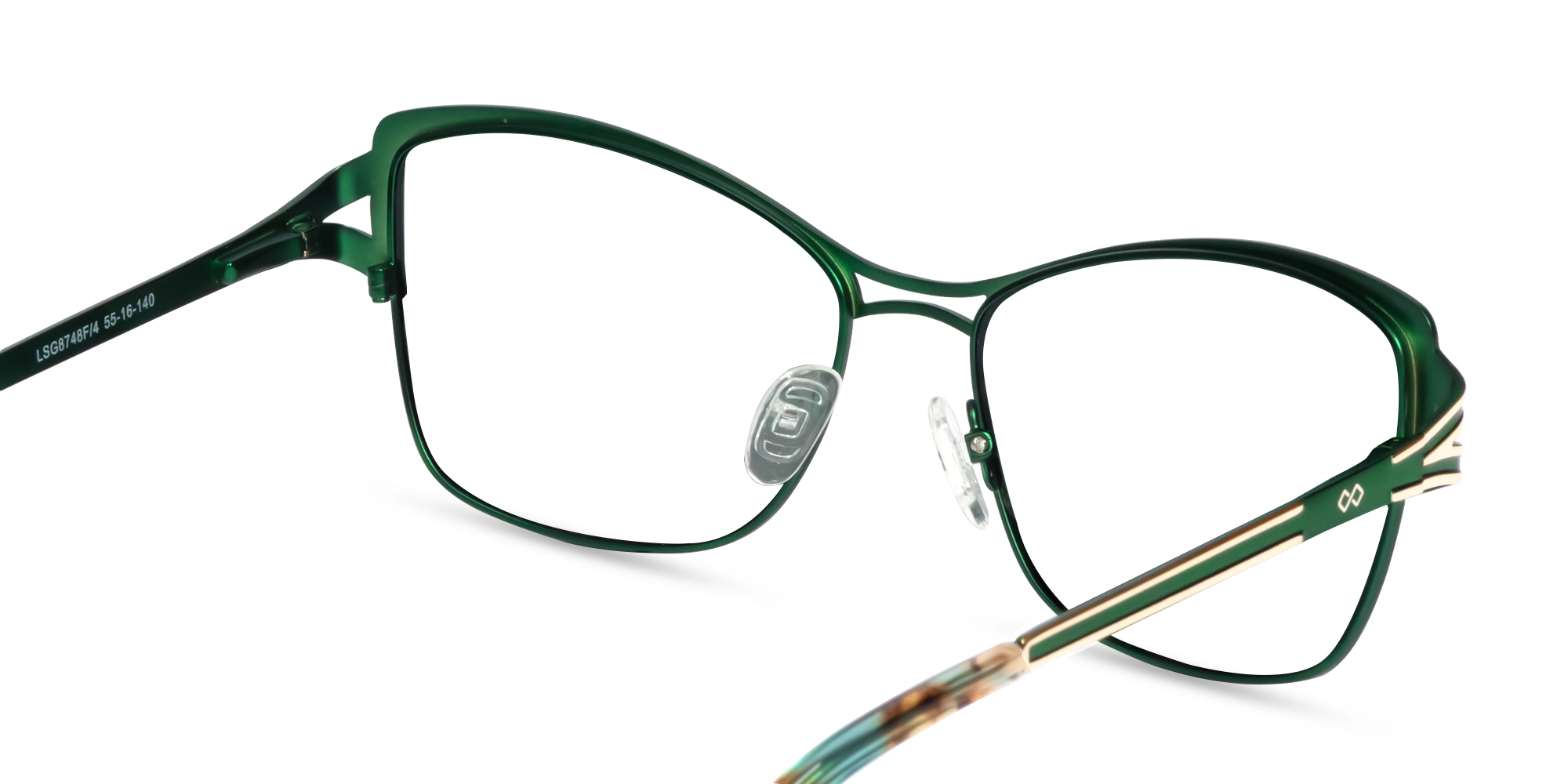 Green & Gold Butterfly Glasses-5