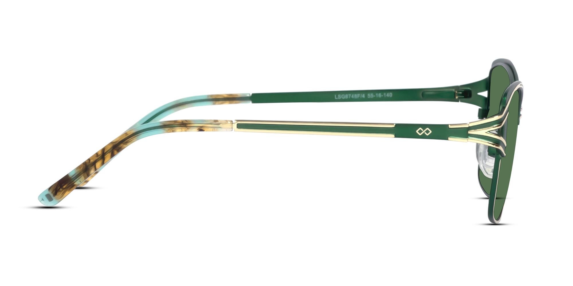 Green & Gold Butterfly Sunglasses | Specscart-4