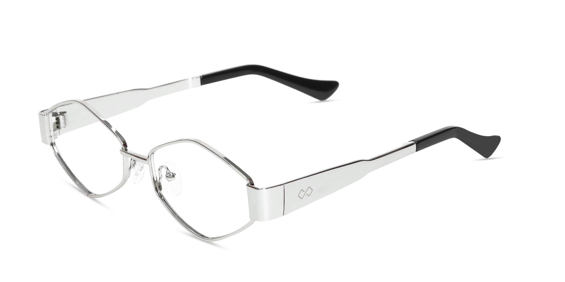 Eye-Catching Silver Geometric Glasses-3