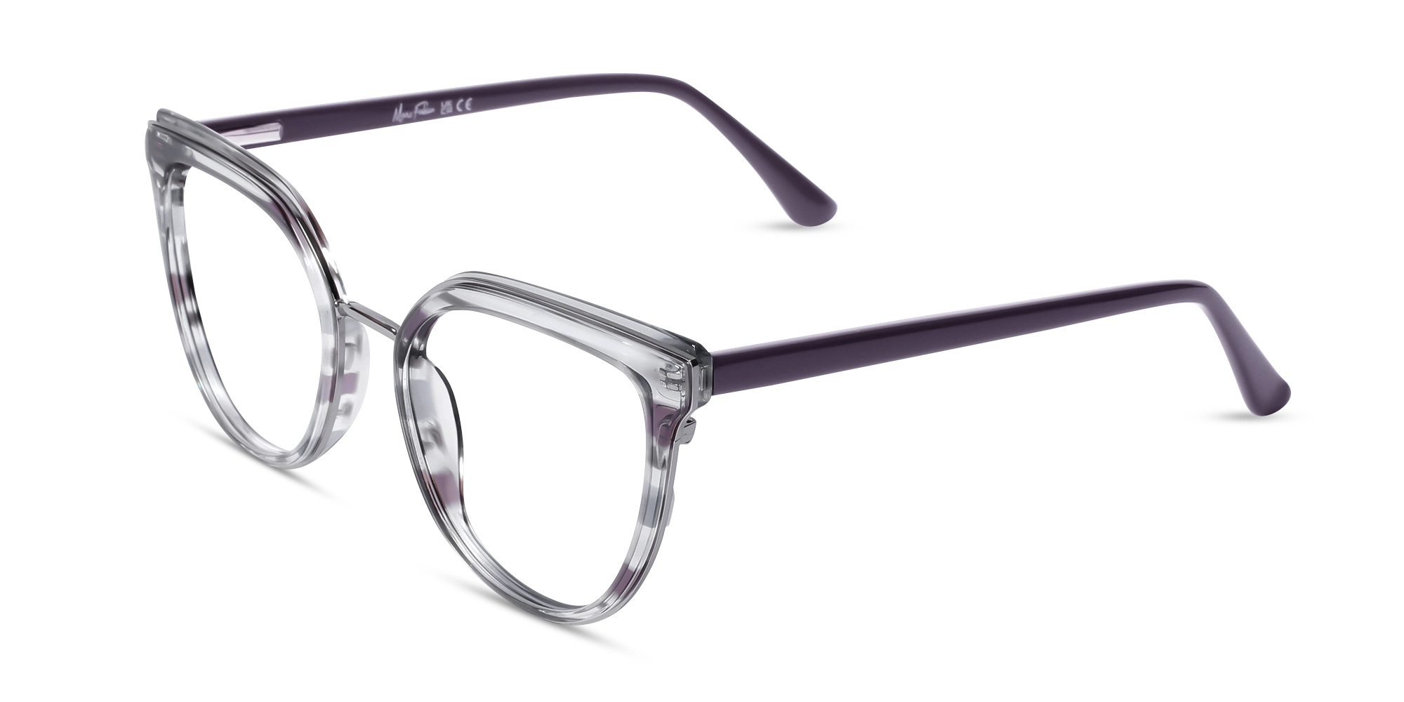 Silver Cat Eye Glasses